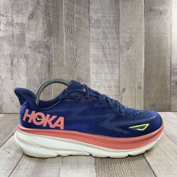 Hoka One One Clifton 9 Women's Size 8.5 B Running Shoes Athletic Sneakers Blue - Picture 7 of 13